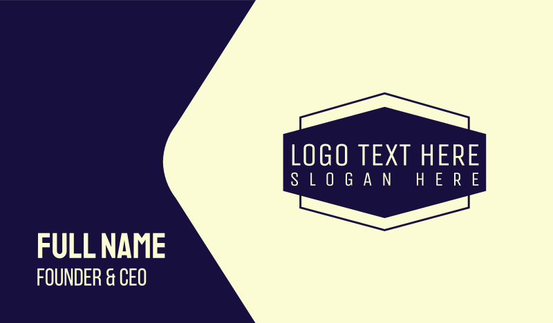 Company Emblem Business Card