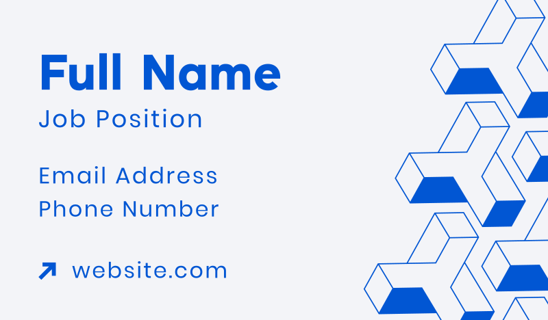Modern Isometric Business Card