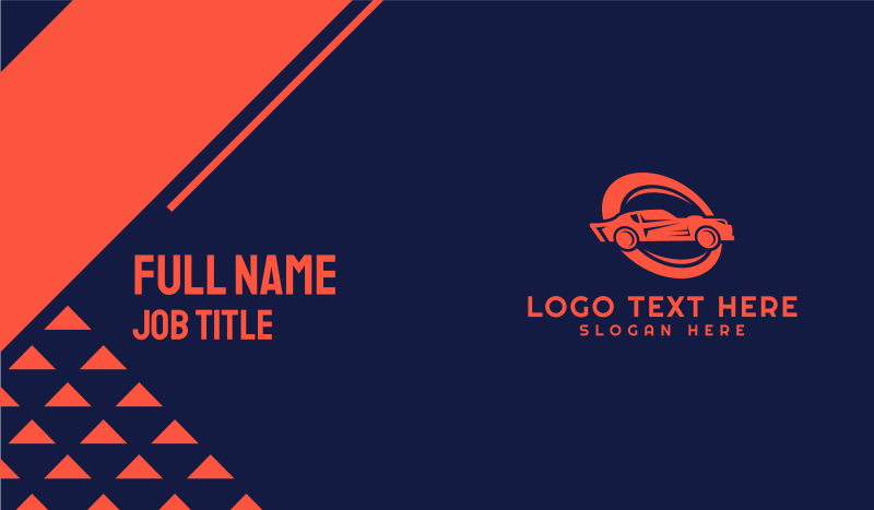 Professional Car Dealer Business Card