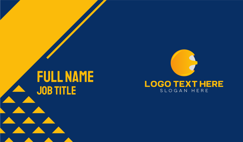 Orange Tech Company Business Card