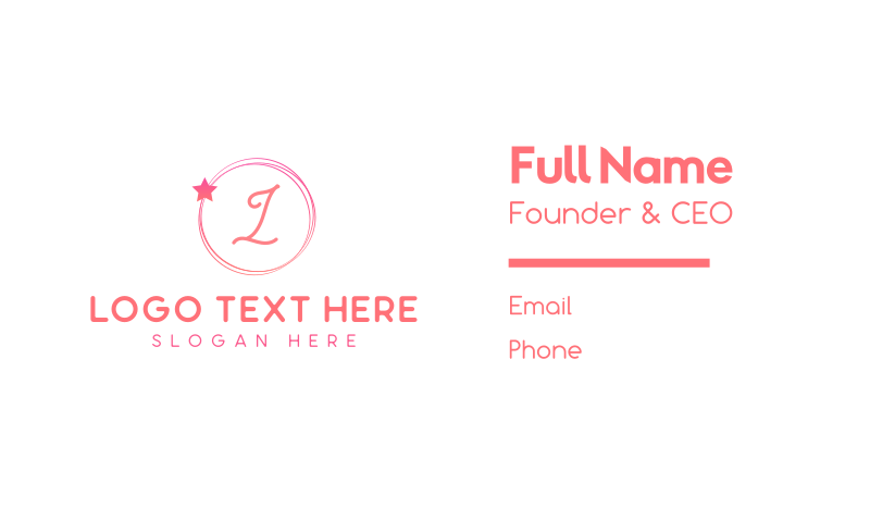 Beauty Circle Business Card