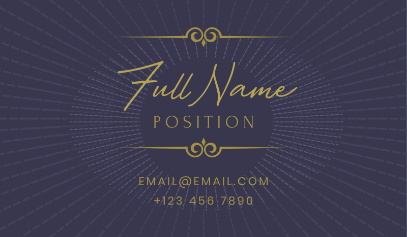 Luxurious Circle Business Card