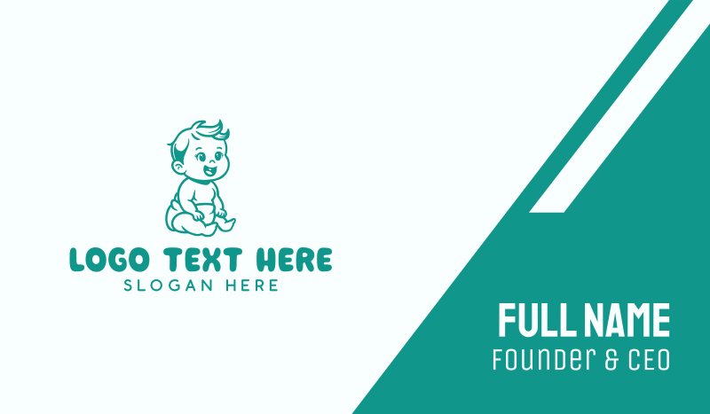 Cute Baby Diaper Business Card