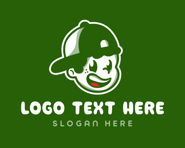 Boy Kid Cartoon Mascot Logo