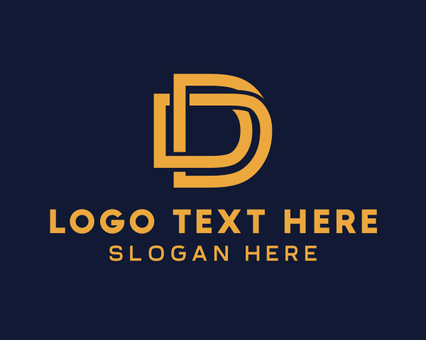 Golden Logistics Letter D