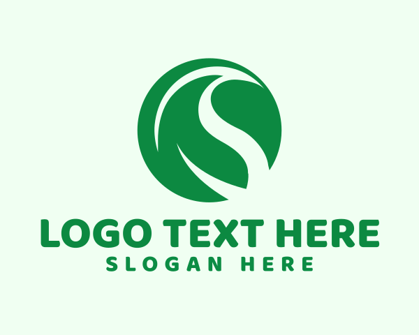 Eco Green Leaf Badge